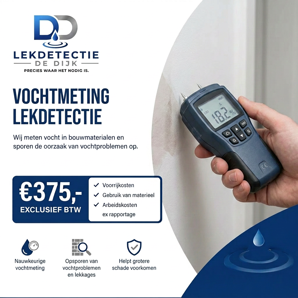 Vochtmeting lekdetectie