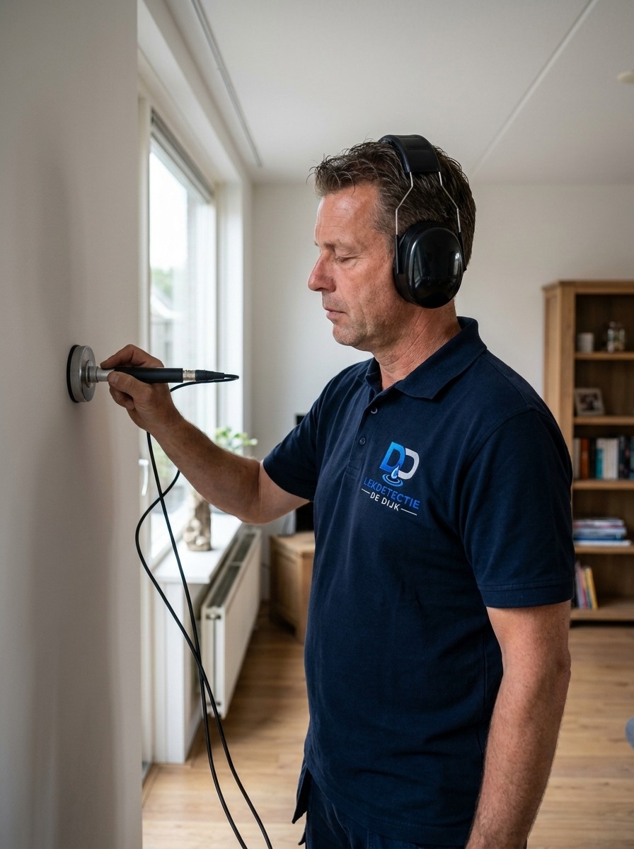 Akoestische lekdetectie met professionele meetapparatuur